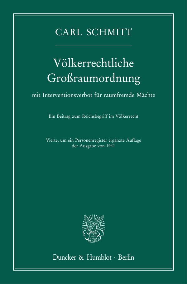 Völkerrechtliche Großraumordnung (Carl Schmitt)