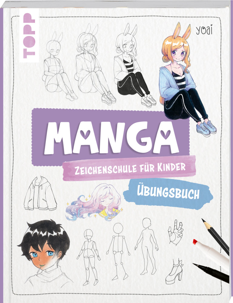 Manga-Zeichenschule für Kinder Übungsbuch (Yoai)