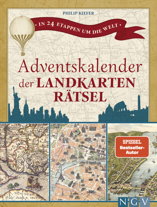 Adventskalender der Landkartenrätsel. In 24 Etappen um die Welt (Philip Kiefer)