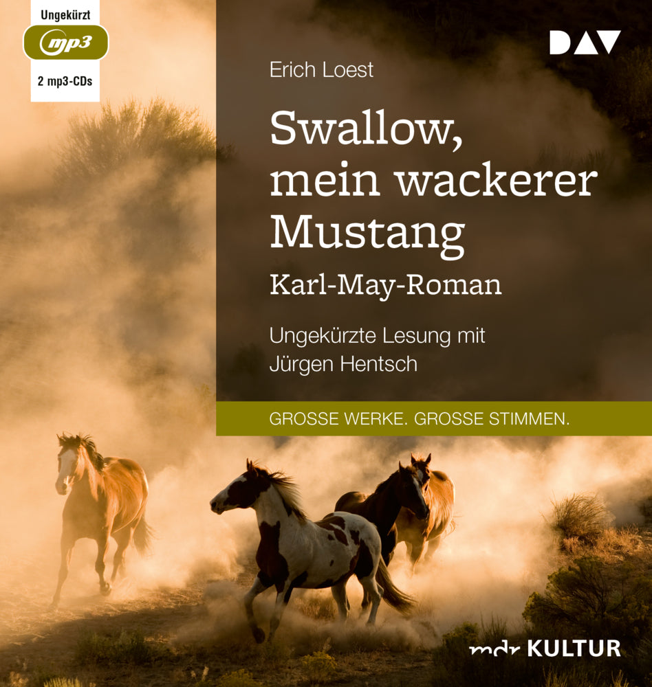 Swallow, mein wackerer Mustang. Karl-May-Roman, 2 Audio-CD, 2 MP3 (Erich Loest)