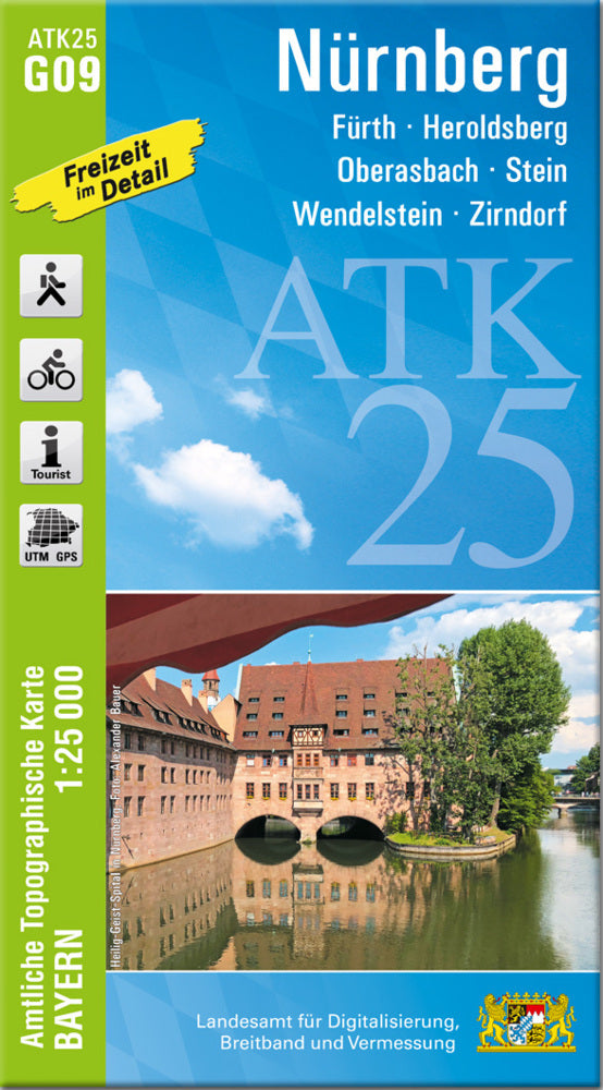 ATK25-G09 Nürnberg (Amtliche Topographische Karte 1:25000) (Breitband Und Vermessung, Bayern Landesamt Für Digitalisierung)