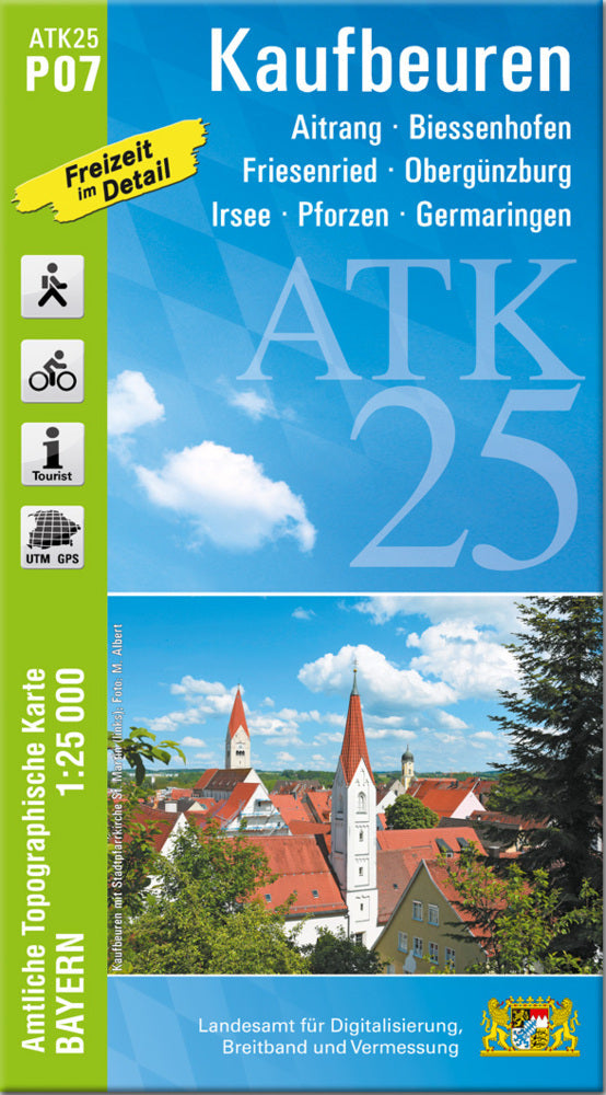 ATK25-P07 Kaufbeuren (Amtliche Topographische Karte 1:25000) (Breitband Und Vermessung, Bayern Landesamt Für Digitalisierung)