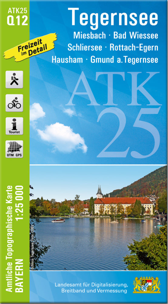 ATK25-Q12 Tegernsee (Amtliche Topographische Karte 1:25000) (Breitband Und Vermessung, Bayern Landesamt Für Digitalisierung)
