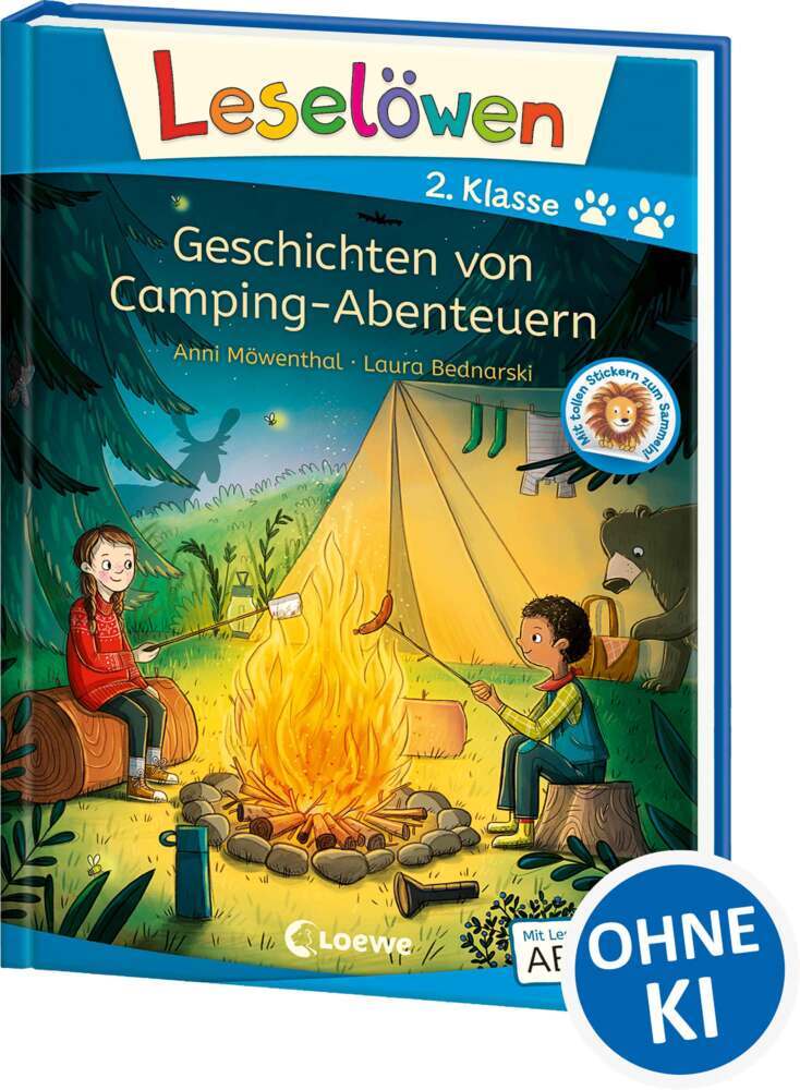 Leselöwen 2. Klasse - Geschichten von Camping-Abenteuern (Anni Möwenthal)
