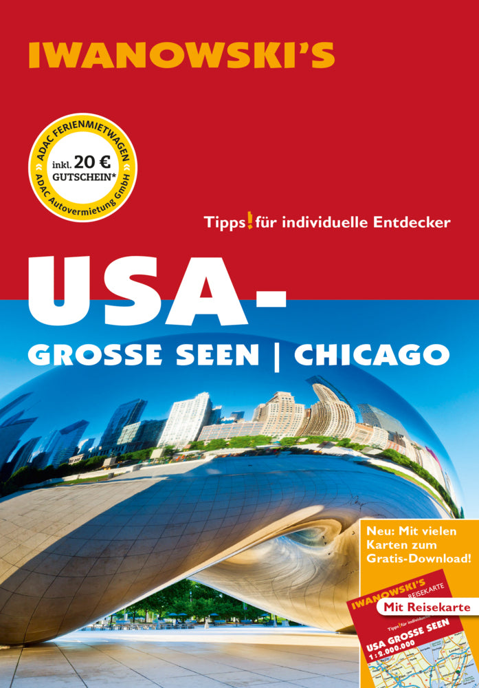 USA-Große Seen / Chicago - Reiseführer von Iwanowski, m. 1 Buch, m. 1 Karte, 2 Teile (Dirk Kruse-Etzbach)