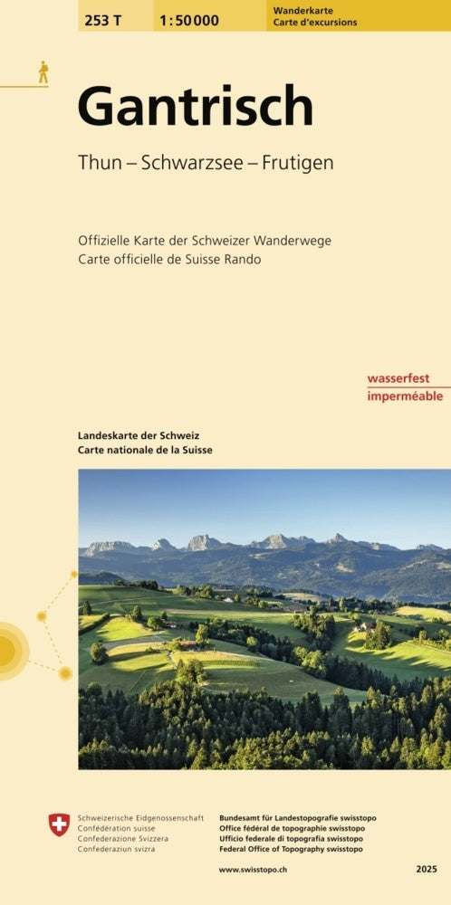 253T Gantrisch Wanderkarte (Bundesamt Für Landestopografie Swisstopo)