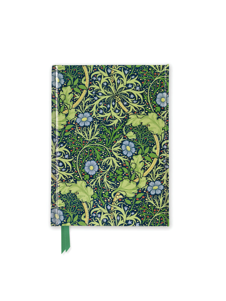 Premium Notizbuch DIN A6: William Morris, Meeresalgen (Flame Tree Publishing)