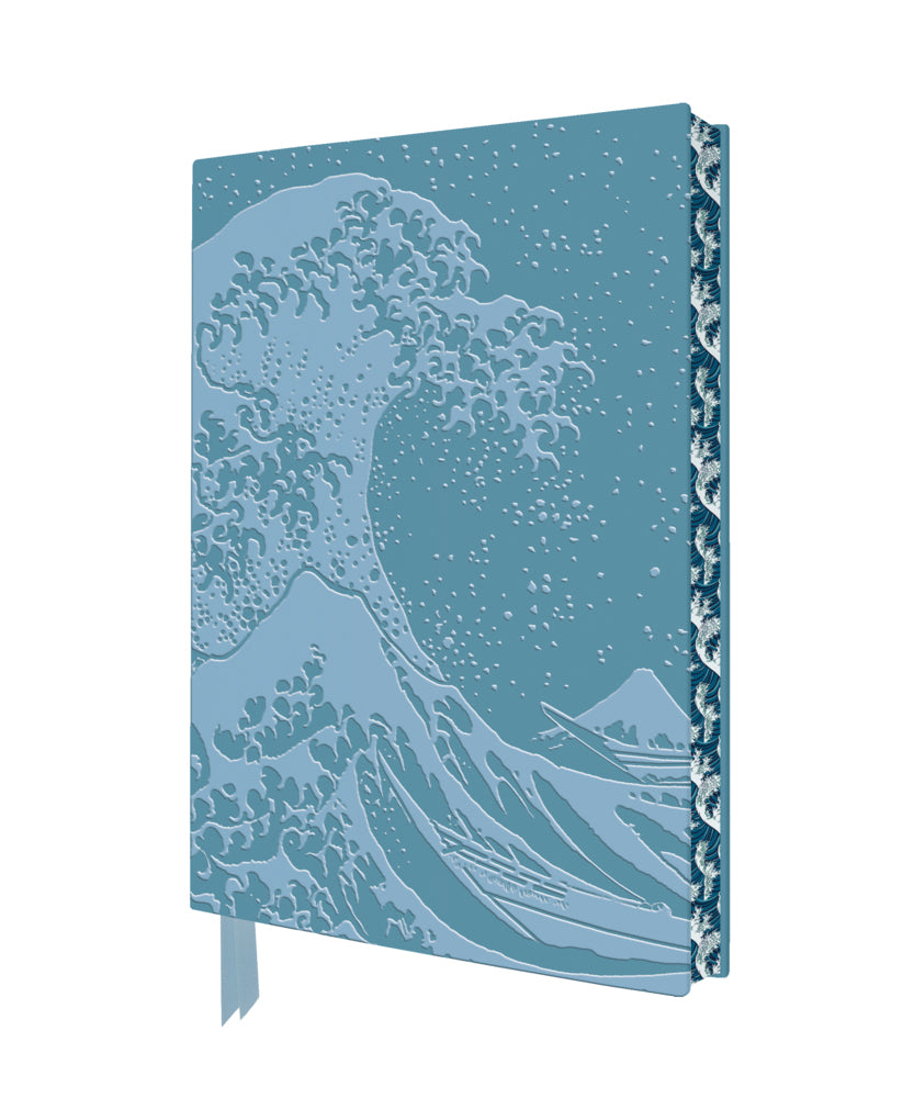 Exquisit Premium Notizbuch DIN A5: Katsushika Hokusai, Die große Welle (Flame Tree Publishing)