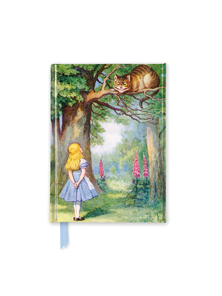 Premium Notizbuch DIN A6: John Tenniel, Alice und die Grinsekatze (Flame Tree Publishing)
