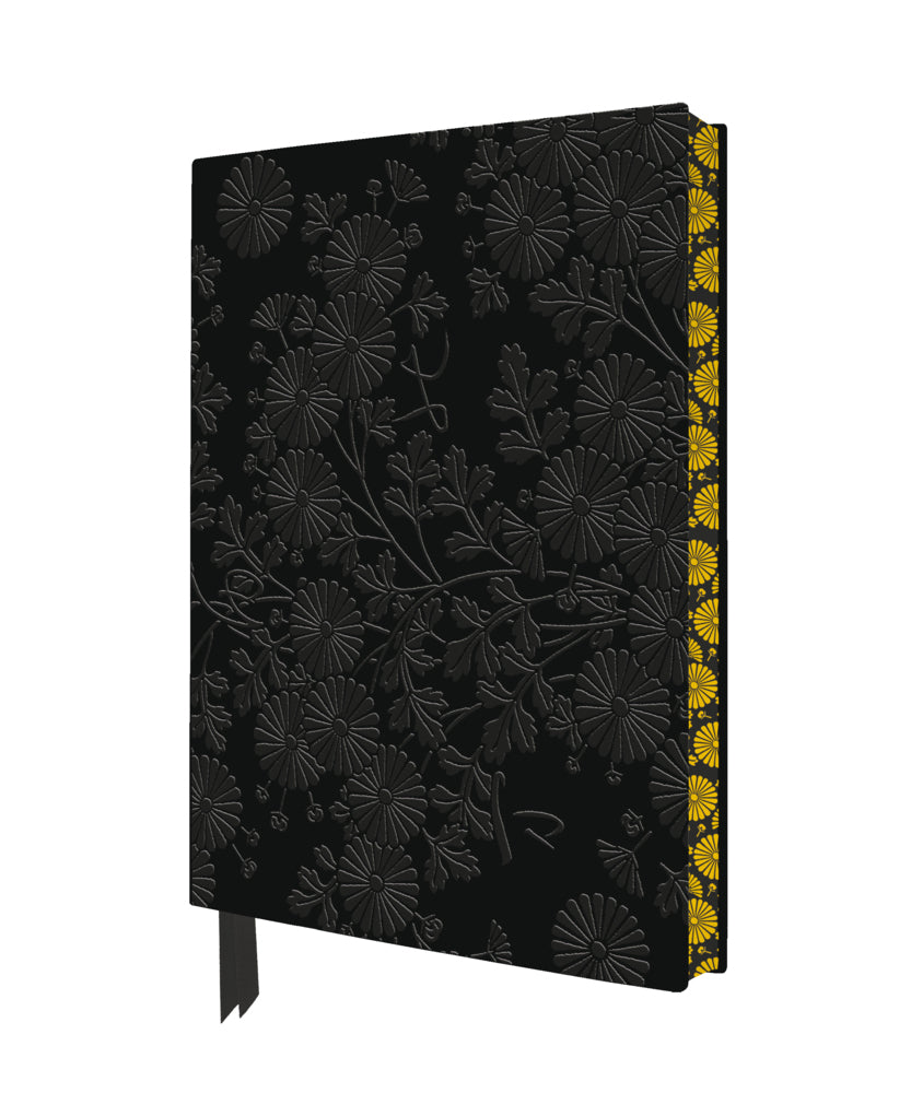 Exquisit Premium Notizbuch DIN A5: Uematsu Hobi, Box mit Chrysanthemen verziert (Flame Tree Publishing)