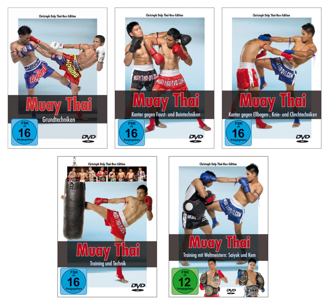 Muay Thai - Die komplette Serie über die Techniken und das Training, DVD-Video (Christoph Delp)