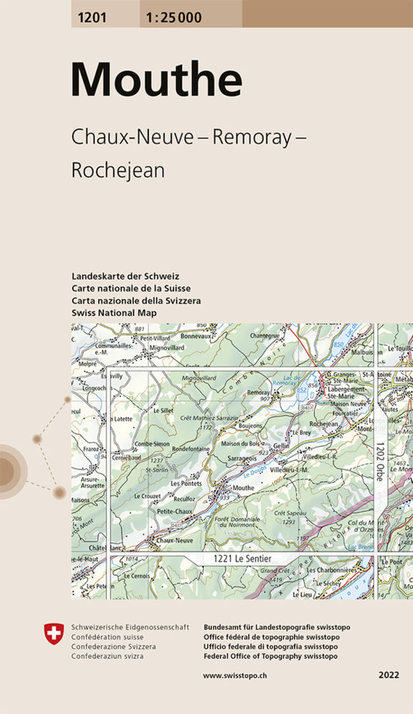 1201 Mouthe (Bundesamt Für Landestopografie Swisstopo)