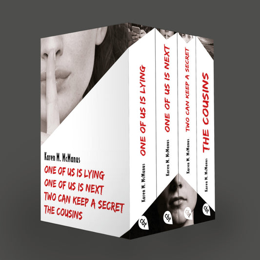 Karen M. McManus: Vier Bände im Taschenbuch-Schuber: One of us is lying, One of us is next, Two can keep a secret, The Cousins (Karen M. Mcmanus)