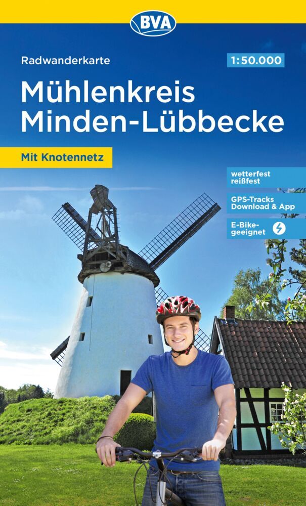 Radwanderkarte BVA Radwandern im Mühlenkreis Minden-Lübbecke 1:50.000, reiß- und wetterfest, GPS-Tracks Download (Bva Bikemedia Gmbh)