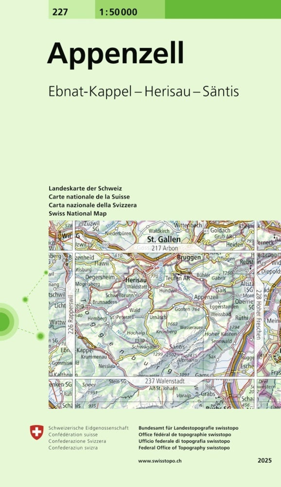 227 Appenzell (Bundesamt Für Landestopografie Swisstopo)