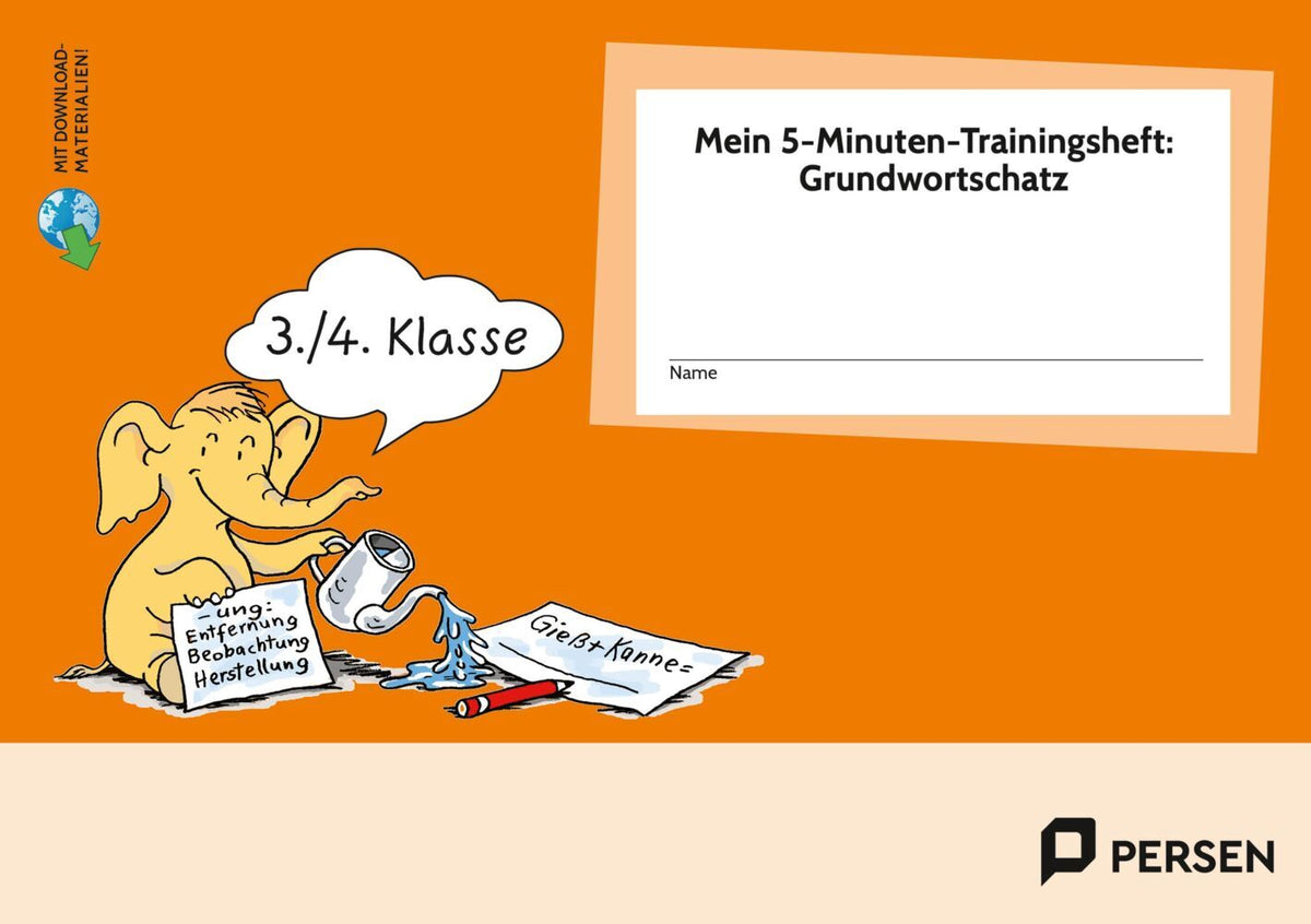 Mein 5-Min-Trainingsheft: Grundwortschatz - Kl.3/4 (Kirstin Jebautzke)