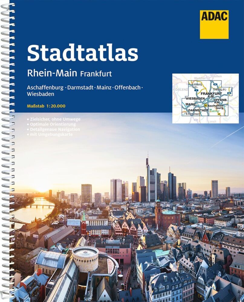 ADAC Stadtatlas Rhein-Main, Frankfurt 1:20.000