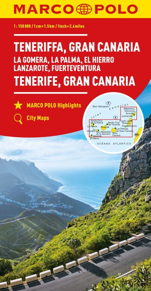 MARCO POLO Regionalkarte Teneriffa, Gran Canaria 1:150.000 (Marco Polo Verlag)