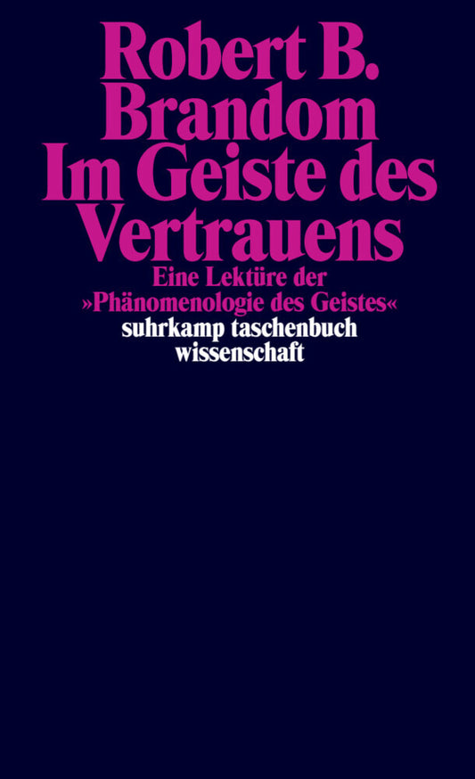 Im Geiste des Vertrauens (Robert B. Brandom)
