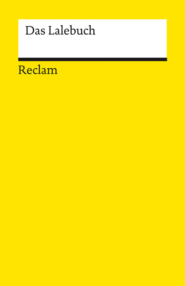 Das Lalebuch. Studienausgabe (Stefan Ertz)