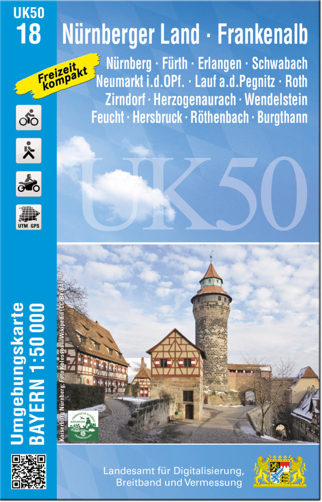 UK50-18 Nürnberger Land - Frankenalb (Breitband Und Vermessung, Bayern Landesamt Für Digitalisierung)