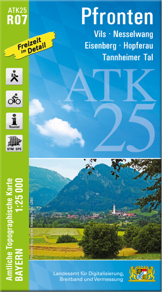 ATK25-R07 Pfronten (Amtliche Topographische Karte 1:25000) (Breitband Und Vermessung, Bayern Landesamt Für Digitalisierung)
