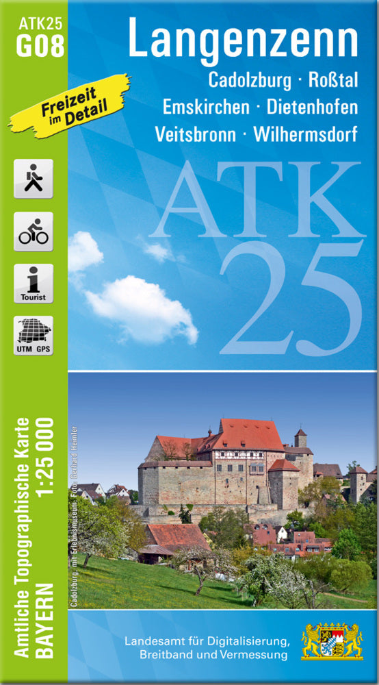 ATK25-G08 Langenzenn (Amtliche Topographische Karte 1:25000) (Breitband Und Vermessung, Bayern Landesamt Für Digitalisierung)