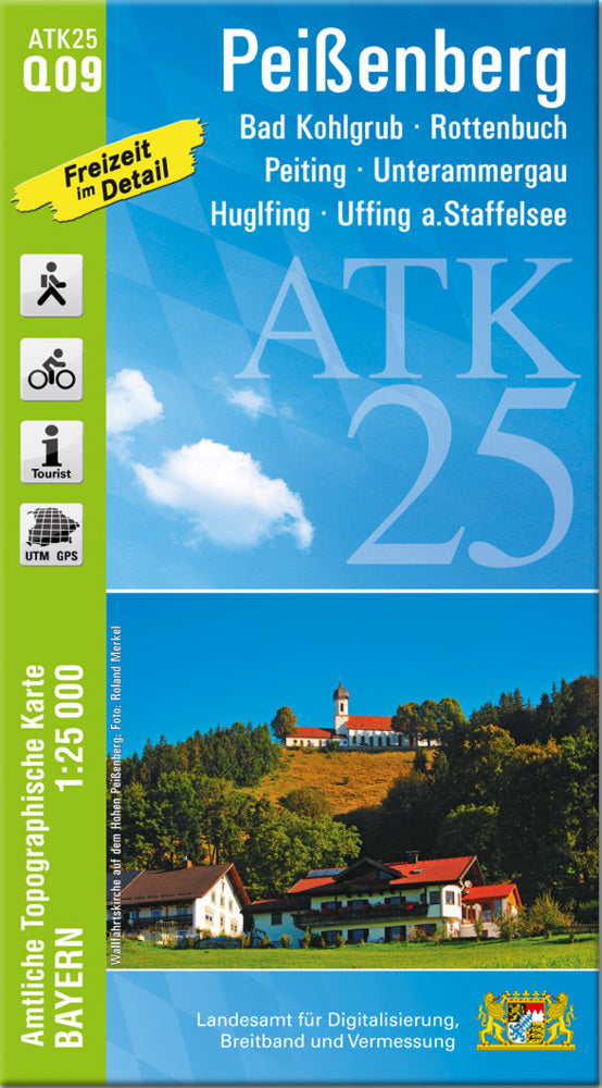 ATK25-Q09 Peißenberg (Amtliche Topographische Karte 1:25000) (Breitband Und Vermessung, Bayern Landesamt Für Digitalisierung)