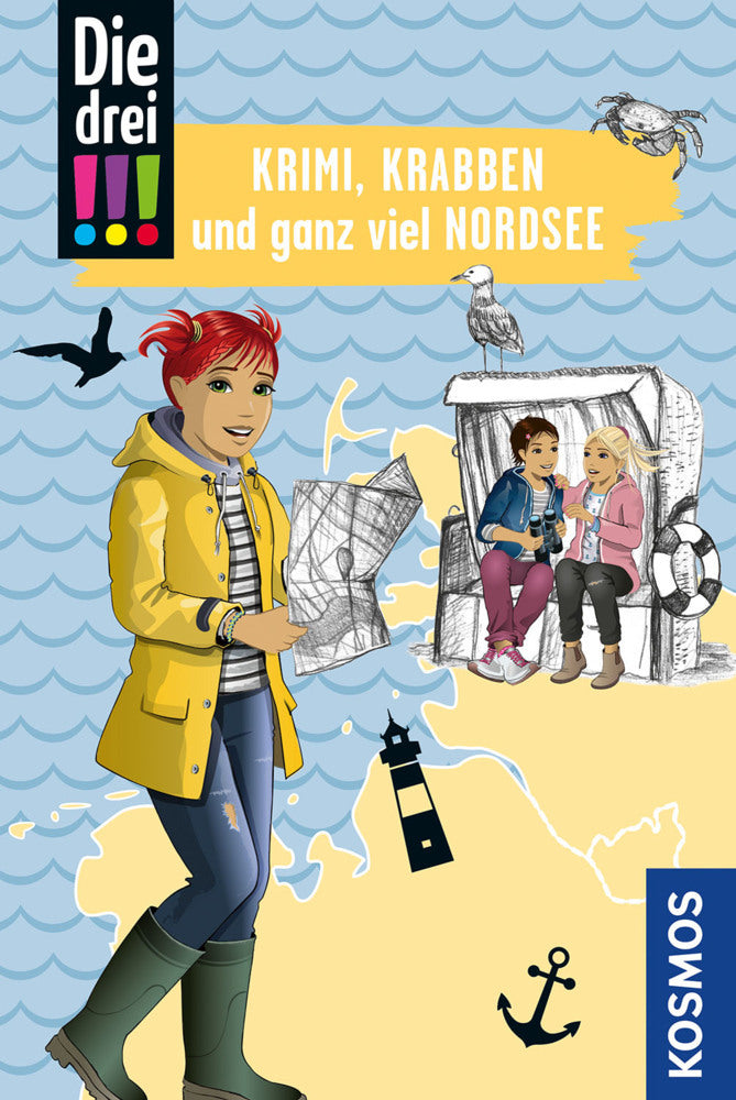 Die drei !!! Krimi, Krabben und ganz viel Nordsee (Julie Bender)