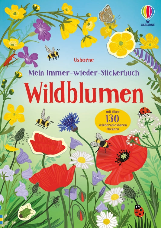 Mein Immer-wieder-Stickerbuch: Wildblumen (Caroline Young)