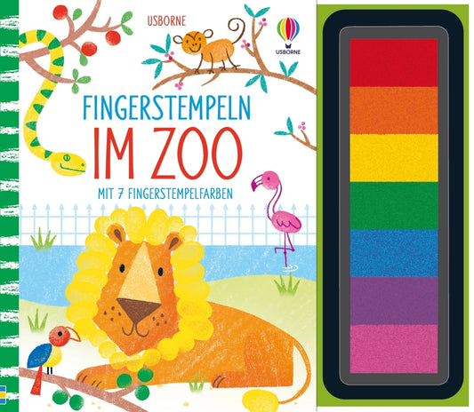 Fingerstempeln: Im Zoo (Fiona Watt)