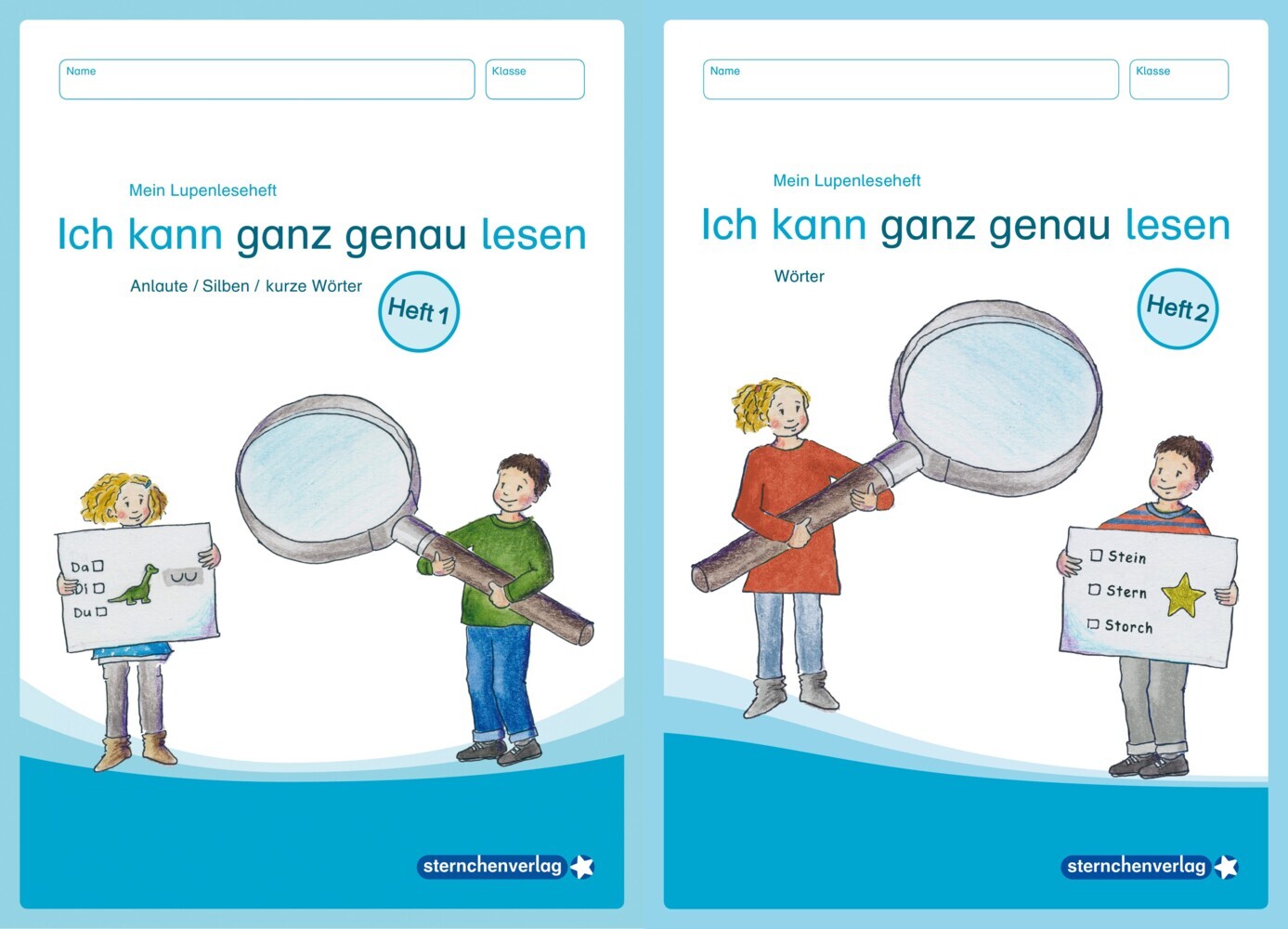 Mein Lupenleseheft 1 und 2 - Ich kann ganz genau lesen - (Sternchenverlag Gmbh)