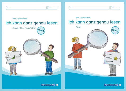 Mein Lupenleseheft 1 und 2 - Ich kann ganz genau lesen - (Sternchenverlag Gmbh)