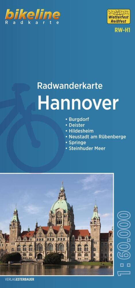 Radwanderkarte Hannover RW-H1 (Esterbauer Verlag)