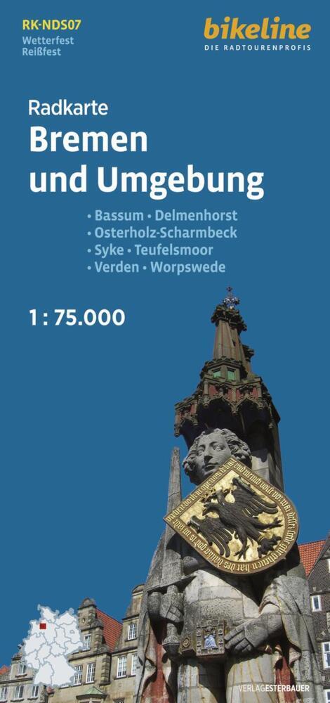 Radkarte Bremen und Umgebung (RK-NDS07) (Esterbauer Verlag)