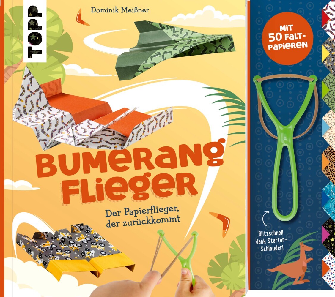 Bumerang-Papierflieger mit Schleuder (Dominik Meißner)