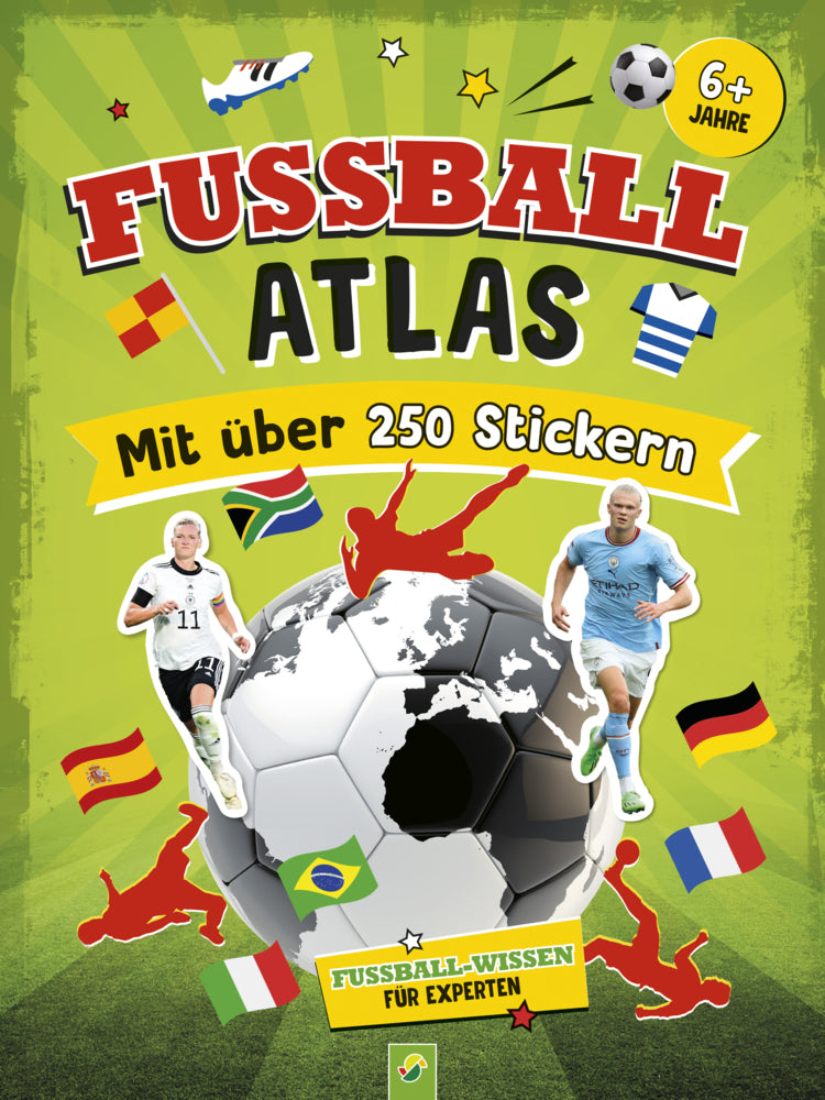 Fußball-Atlas. Mit über 250 Stickern (Jonas Kozinowski)