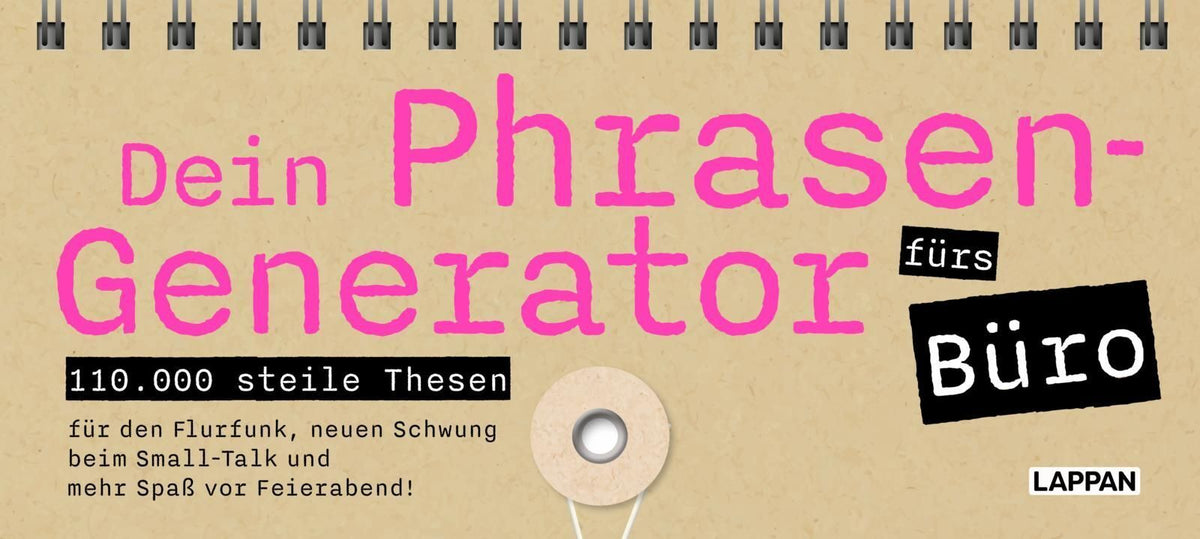 Dein Phrasen-Generator fürs Büro (Jana Legal)