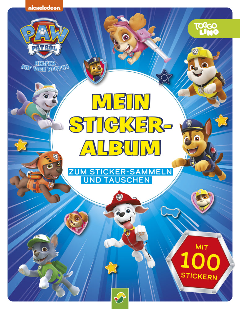 PAW Patrol Mein Stickeralbum mit 100 Stickern (Schwager & Steinlein Verlag)