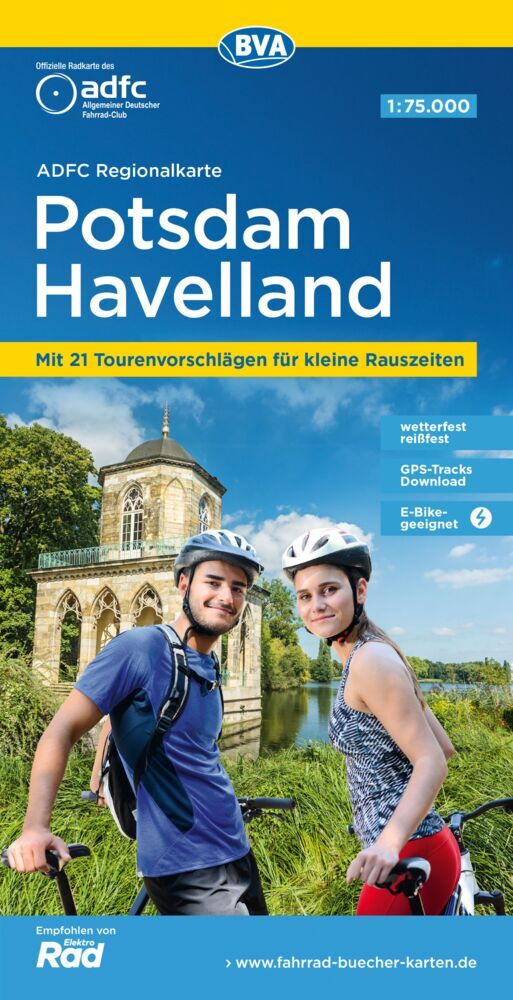 ADFC-Regionalkarte Potsdam Havelland, 1:75.000, mit Tagestourenvorschlägen, reiß- und wetterfest, E-Bike-geeignet, GPS-Tracks-Download (Allgemeiner Deutscher Fahrrad-Club E.V. (Adfc))
