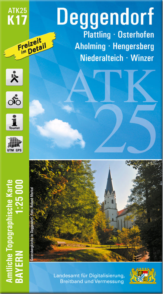 ATK25-K17 Deggendorf (Amtliche Topographische Karte 1:25000) (Breitband Und Vermessung, Bayern Landesamt Für Digitalisierung)