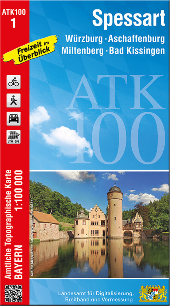ATK100-1 Spessart (Amtliche Topographische Karte 1:100000) (Breitband Und Vermessung, Bayern Landesamt Für Digitalisierung)