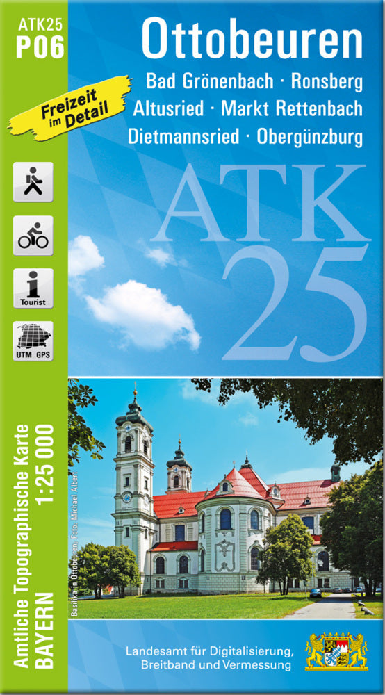 ATK25-P06 Ottobeuren (Amtliche Topographische Karte 1:25000) (Breitband Und Vermessung, Bayern Landesamt Für Digitalisierung)