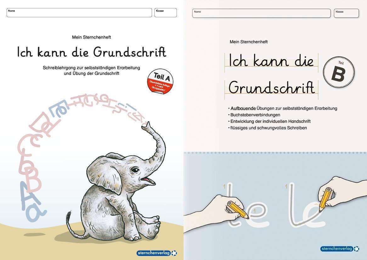 Ich kann die Grundschrift Teil A und Teil B (Sternchenverlag Gmbh)