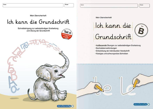 Ich kann die Grundschrift Teil A und Teil B (Sternchenverlag Gmbh)