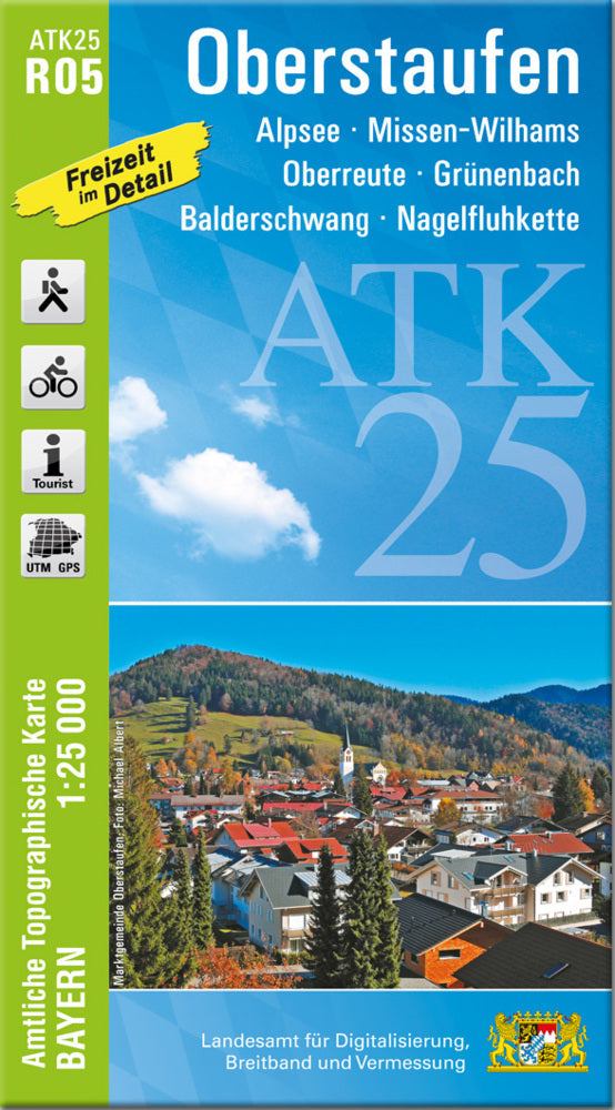 ATK25-R05 Oberstaufen (Amtliche Topographische Karte 1:25000) (Breitband Und Vermessung, Bayern Landesamt Für Digitalisierung)