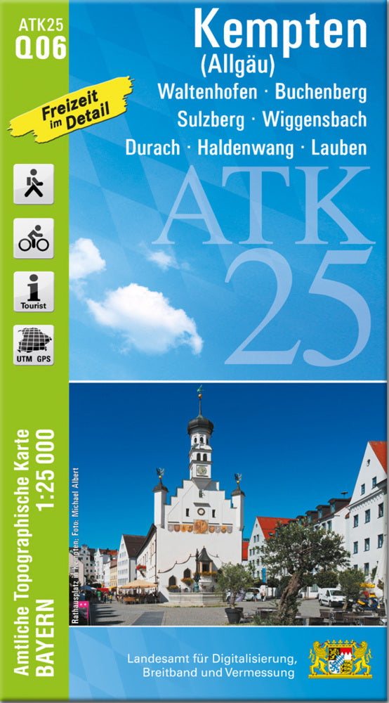 ATK25-Q06 Kempten (Allgäu) (Amtliche Topographische Karte 1:25000) (Breitband Und Vermessung, Bayern Landesamt Für Digitalisierung)