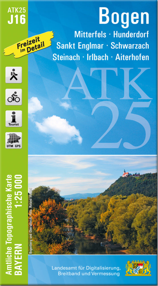 ATK25-J16 Bogen (Amtliche Topographische Karte 1:25000) (Breitband Und Vermessung, Bayern Landesamt Für Digitalisierung)