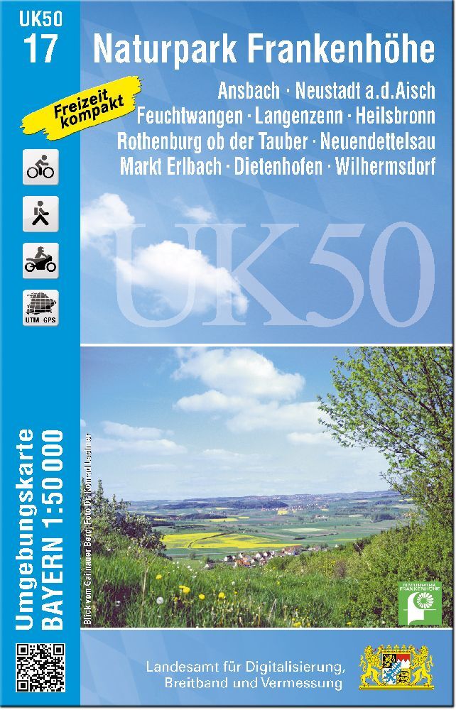 UK50-17 Naturpark Frankenhöhe (Breitband Und Vermessung, Bayern Landesamt Für Digitalisierung)