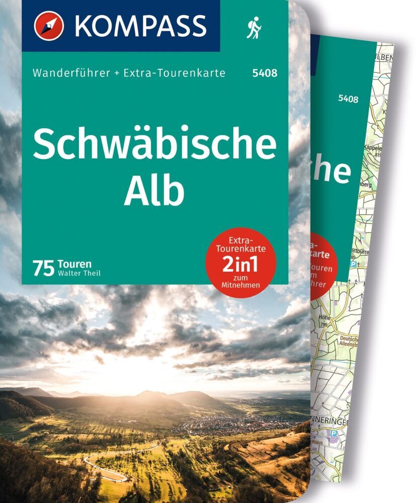 KOMPASS Wanderführer Schwäbische Alb, 75 Touren mit Extra-Tourenkarte (Walter Theil)